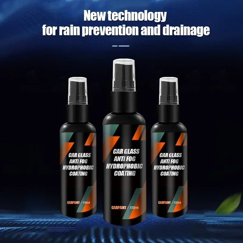 New100ml Motorcycle Car Water Repellent Spray Anti Coating For Glass Hydrophobic Anti-rain Liquid Windshield Mirror Clean Stains
