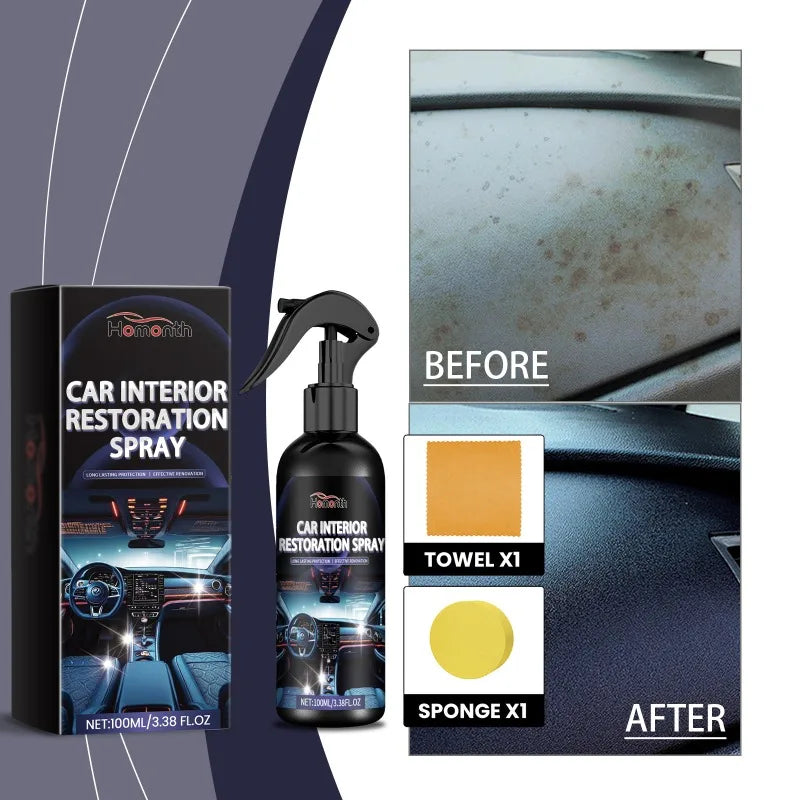 Car Interior Renovator, Deep Cleaning, Waterproof, Stain-Resistant, Renewing & Maintenance Interior Cleaner