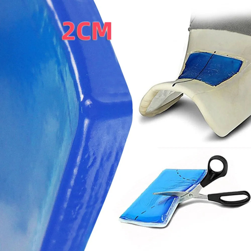Upgraded Motorcycle Seat Gel Pad Shock Absorption Mat 2CM Thickened Comfortable Soft Gel Cushion Motor Bike Modified Seat Pads