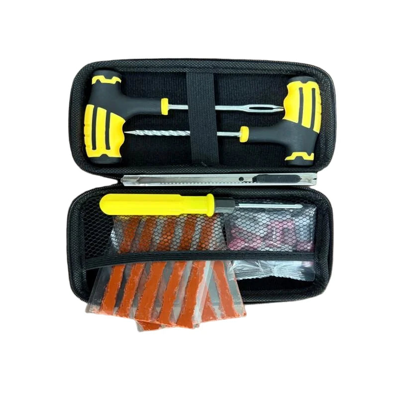 Heavy Duty Repair Accessories for Motorcycle Professional Car Tire Plug Kit- Vacuum Tyre Repair Screws Fast Repair Kit with Box