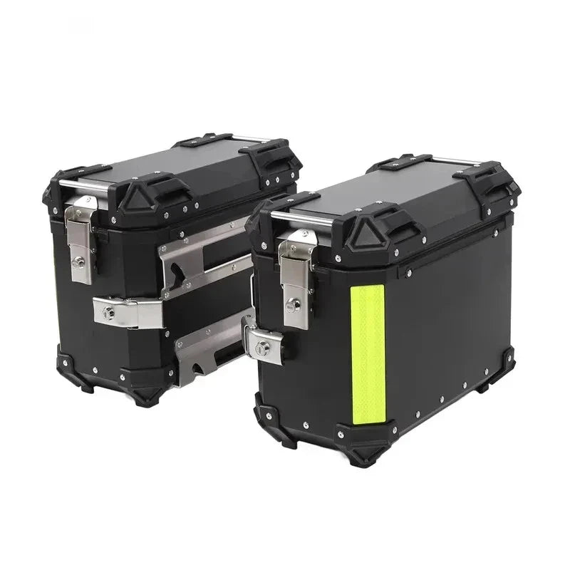 Factory Hot Selling Aluminum Motorcycle Side Box 35L 38L Lock Lage Storage Boxes Universal