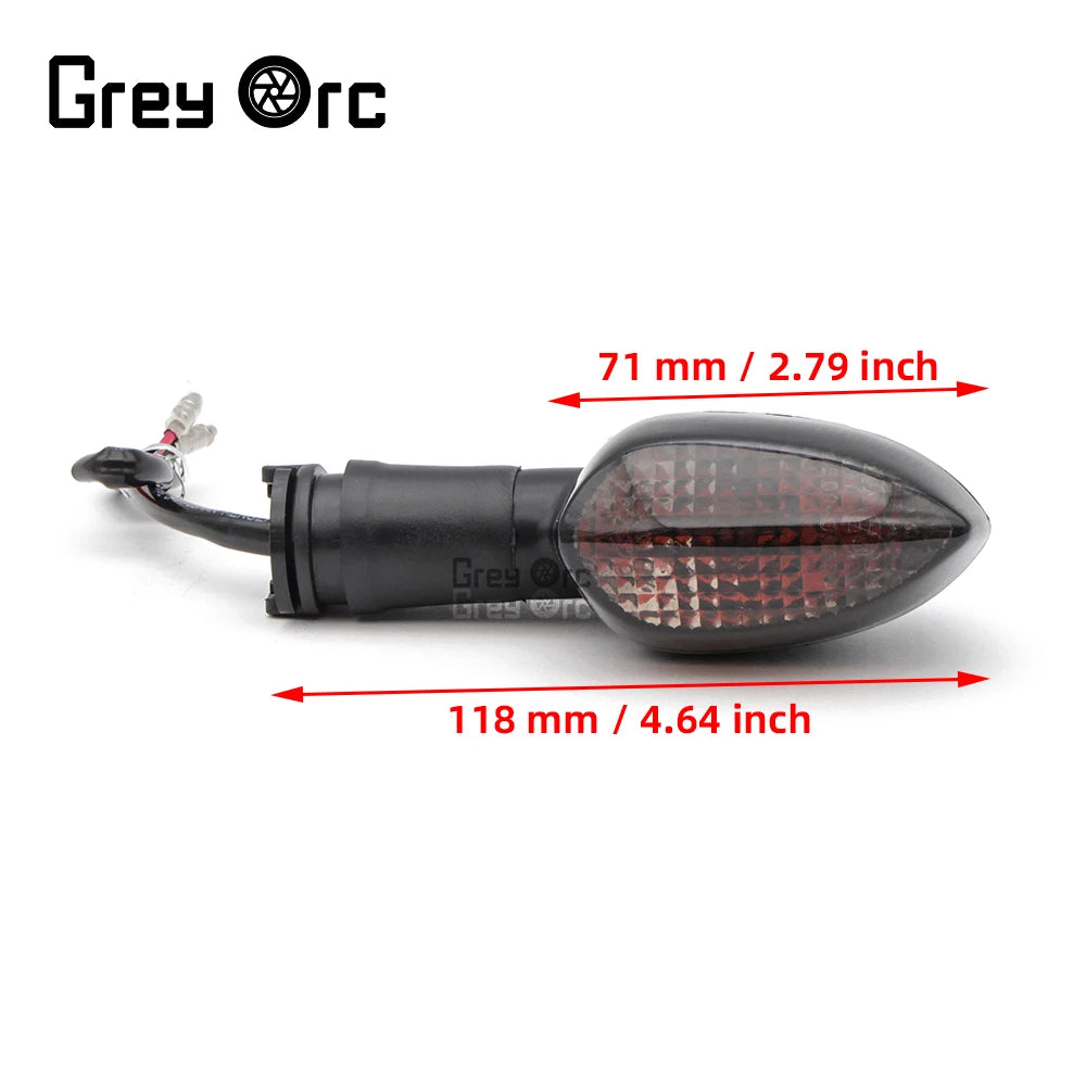 1 Pair Of Motorcycle Turn Signal Indicator Lights For Yamaha YZF R1 R3 R6 R15 R125 MT 07 MT 09 FZ1 FZ6 FZ8 Applicable Models