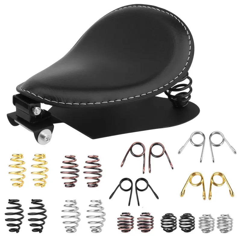 Motorcycle Retro Solo Seat for Harley Custom Bobber Honda Yamaha Kawasaki Suzuki PU Leather Saddle Seat Cushion Universal
