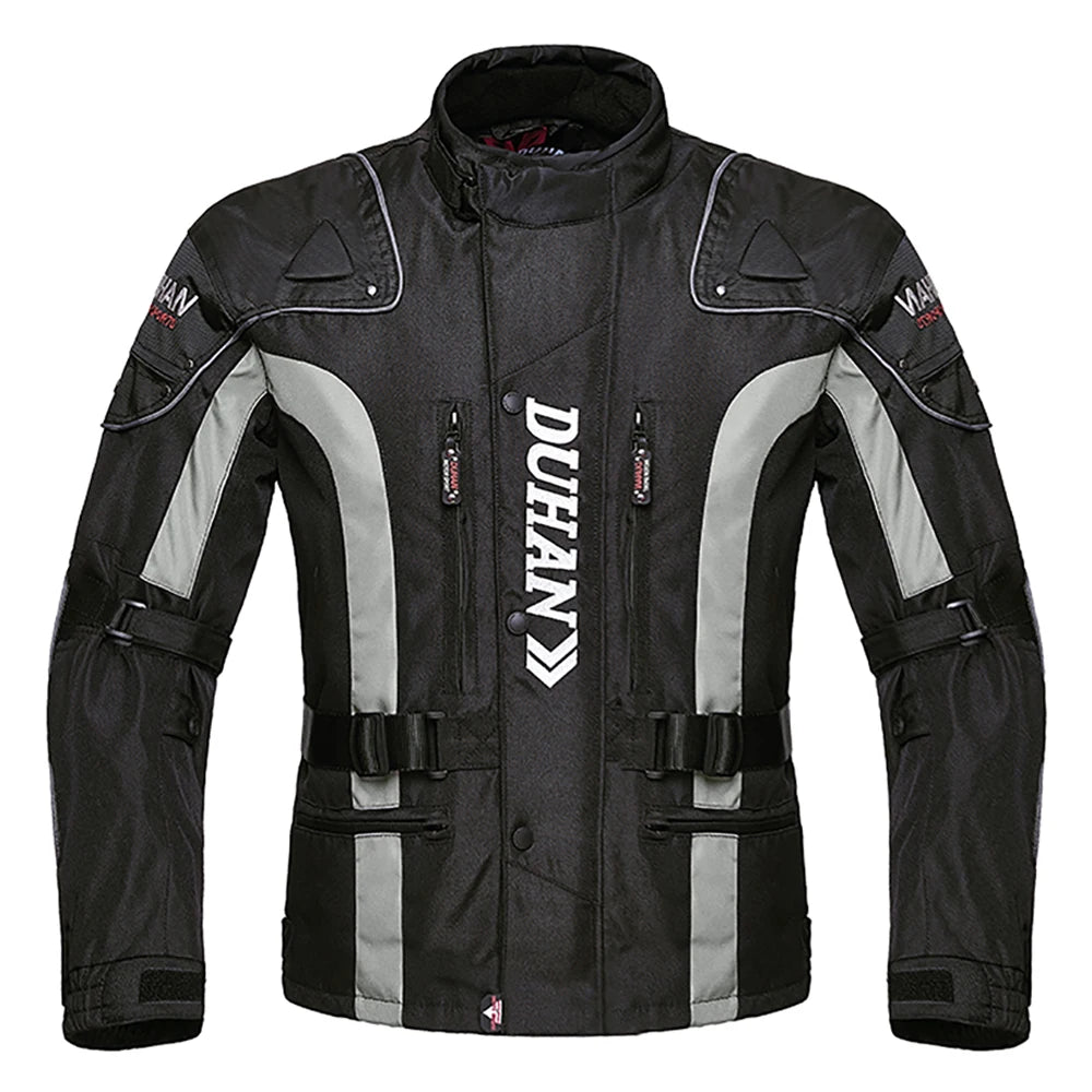 Men's Motorcycle Jacket Windproof Four Seasons Motocross Pants Motorbike Riding Clothing With Protective Gear Wear-Resistant