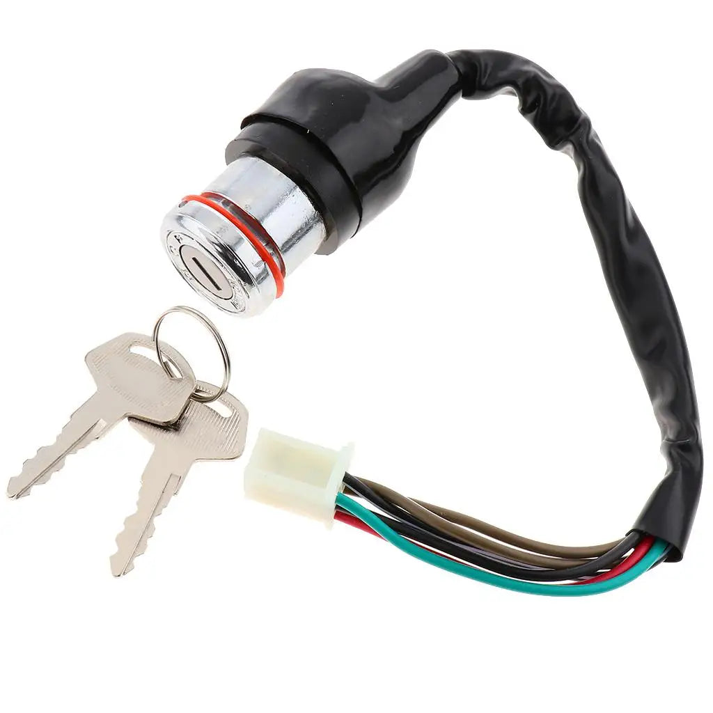 New 6 Wire ATV Ignition Switch+Key Set for Suzuki GN 125 Scooter Universal Motorcycle Ignition Switch Key