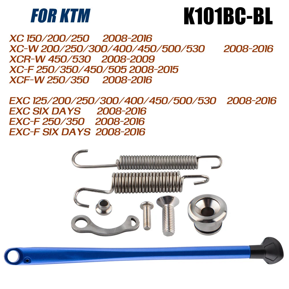 For KTM 125 150 250 300 350 450 500 530 XC XC-F XC-W XCF-W EXC EXC-F TPI Six Days 2008-2025 Motorcycle Side Stand Kickstand Kit