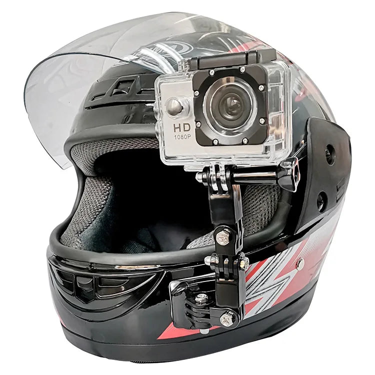 1Pc Motorcycle Helmet Mount Curved Adhesive Arm for Action Camera Accessories