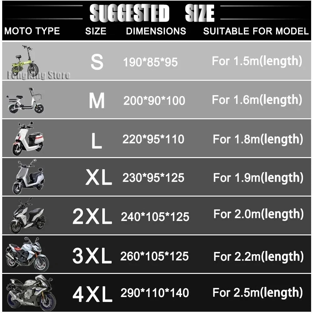 For Kawasaki Z900 Motorcycle Cover UV Protective Dustproof Snowproof Outdoors Rain Waterproof Cover