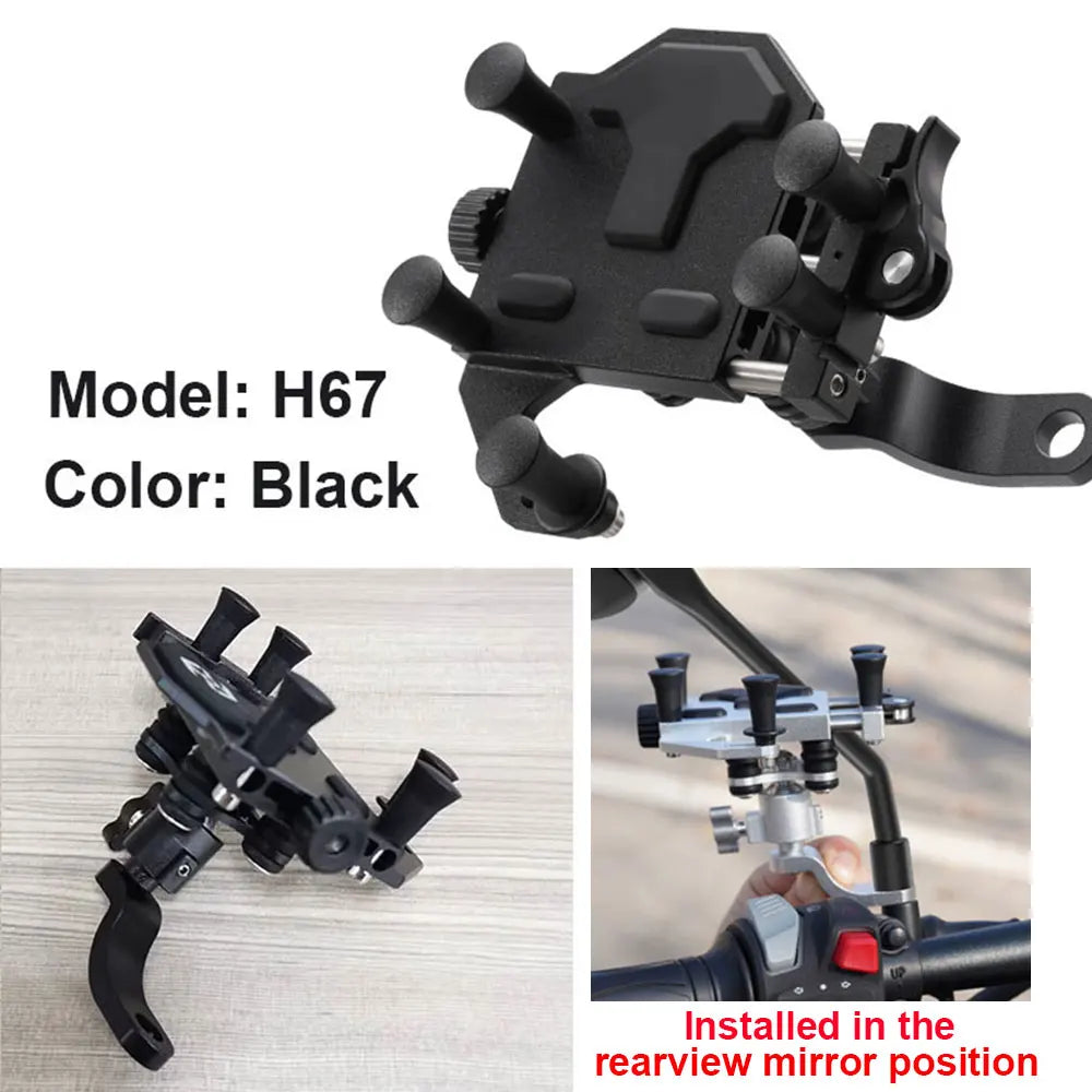Metal Alloy Motorcycle Mobile Stand High Quality With Shock Absorber Bike Motorcycle Cell Phone Holder Motos Navigation Bracket