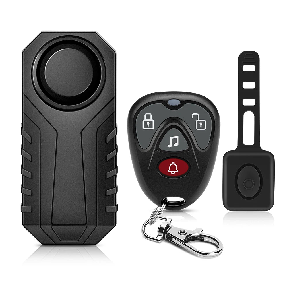 Wireless Motorcycle Bike Vibration Alarm IP55 Waterproof Bicycle Alarm Remote Control Anti-theft Motobike Detector Alarm System