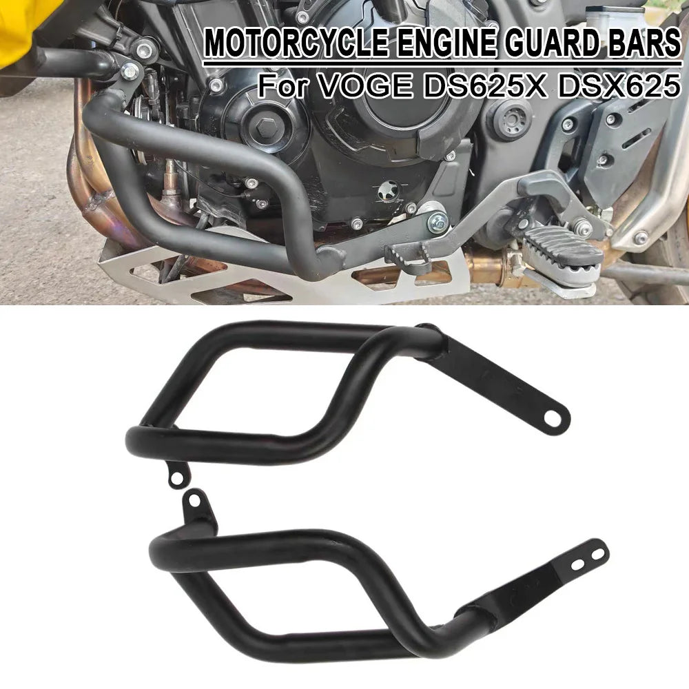 Engine Crash Bars Frame Bumper For VOGE DS625X DSX625 625DSX DSX 625 DS Motorcycle Engine Guard Crash Lower Bar Below Protector