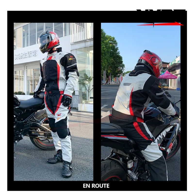 Riding Tribe motorcycle riding suit men winter waterproof anti-fall warm motorcycle off-road jacket 4 seasons motorcycle suit