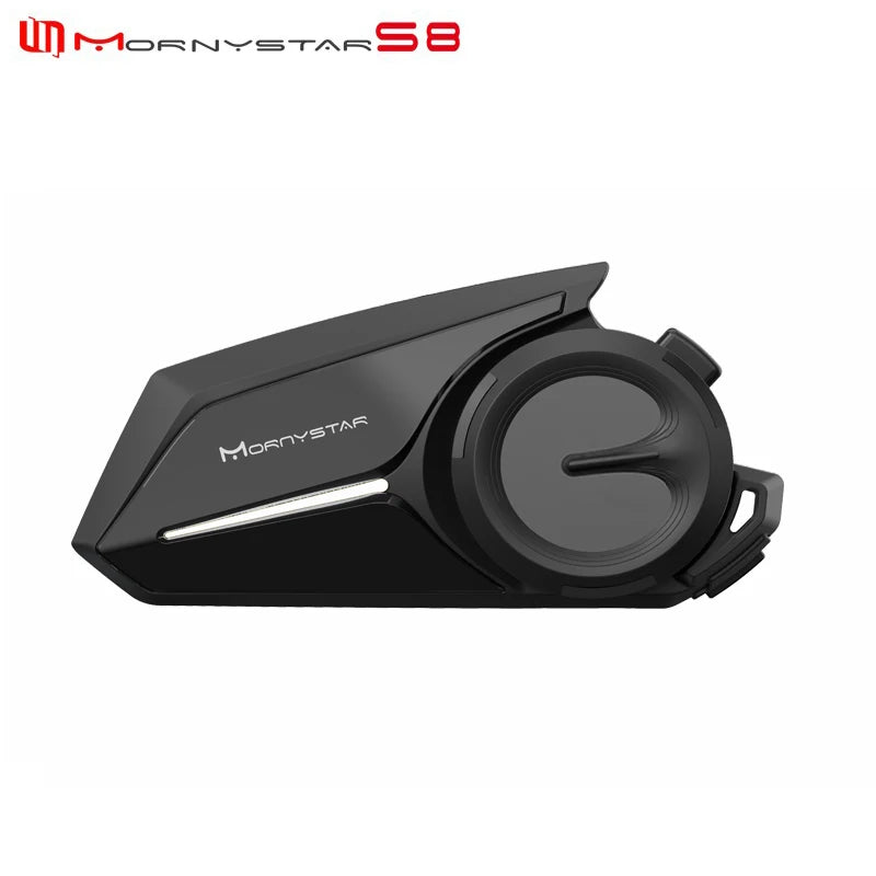 Mornystar S8 Intercom Bluetooth For Motorcycle Helmet Headset FM Music Sharing Helmet Communicator Up to 6 Rider