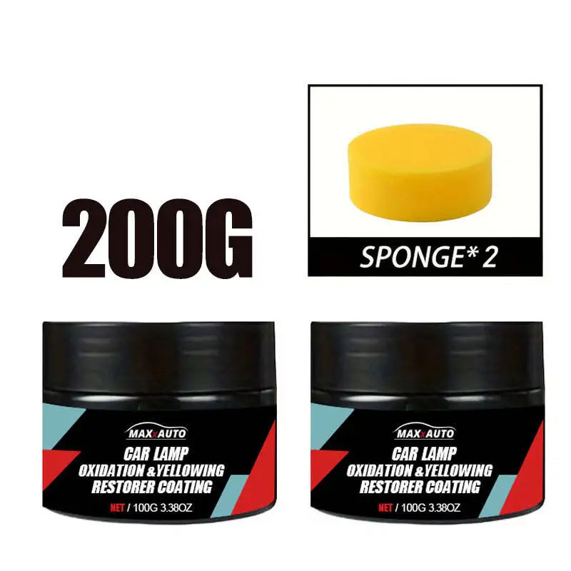 Car Motorcycle Headlight Restoration Polishing Kit Dashboard Scratch Remover Oxidation Cleaner Repair Paste for Car Motorcycle