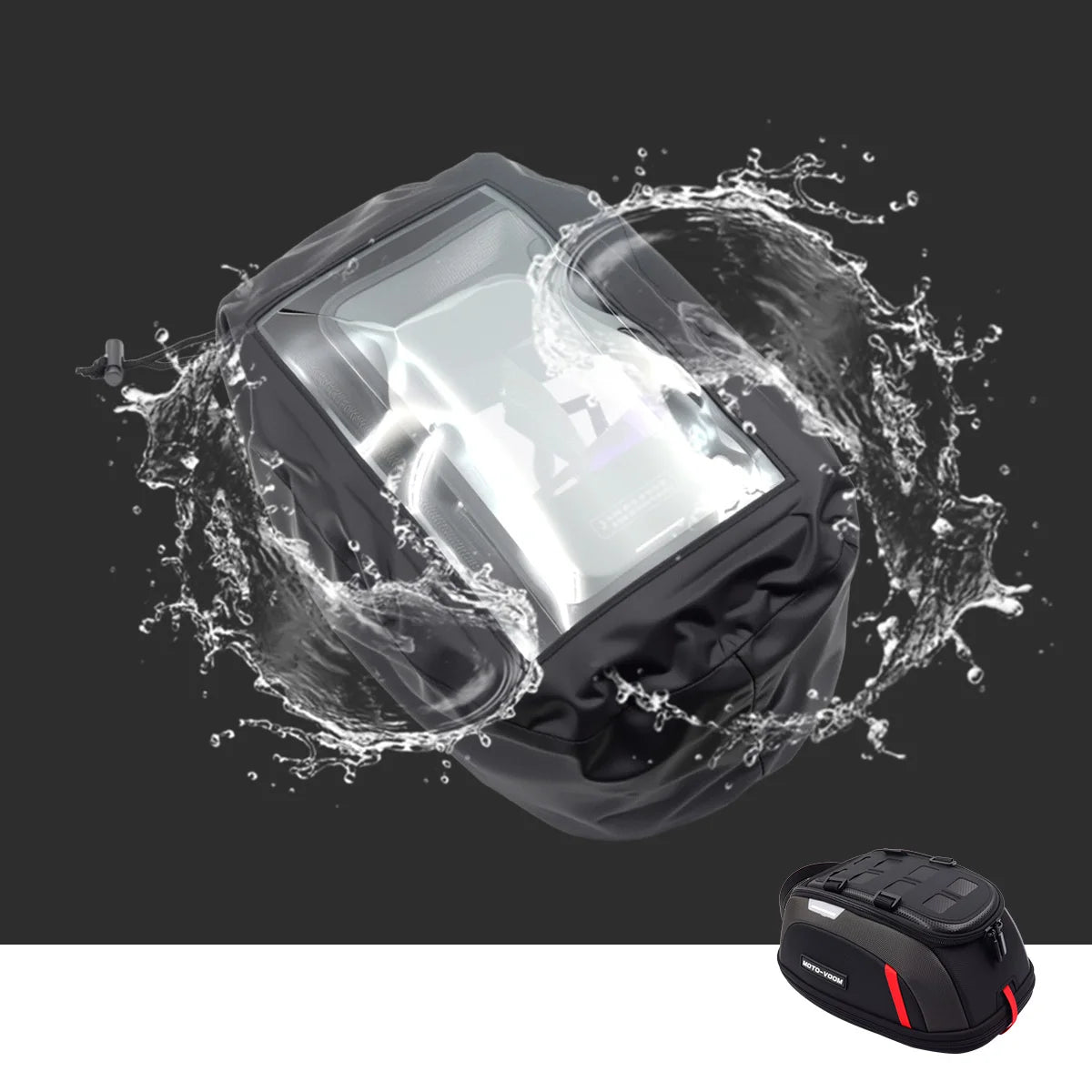 For R1200GS ADV R1250GS R 1250 GS F850GS F 750GS Magnetic Motorcycle Tank Bag Portable Card Phone Tool Bag Universal Black