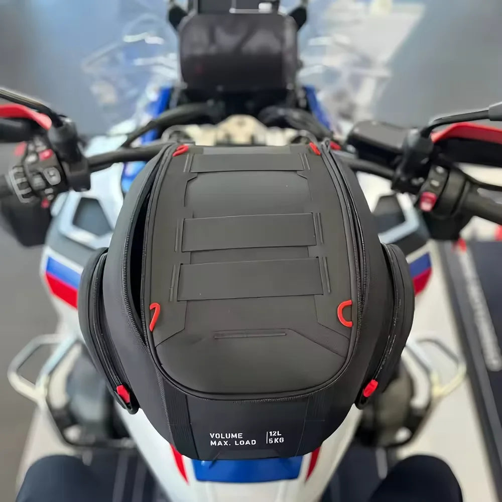 For R1300GS ADV R 1300 GS Adventure 2024 2025 Motorcycle 12L Tank Bag Black Luggage Waterproof Backpack Quick Release Bag