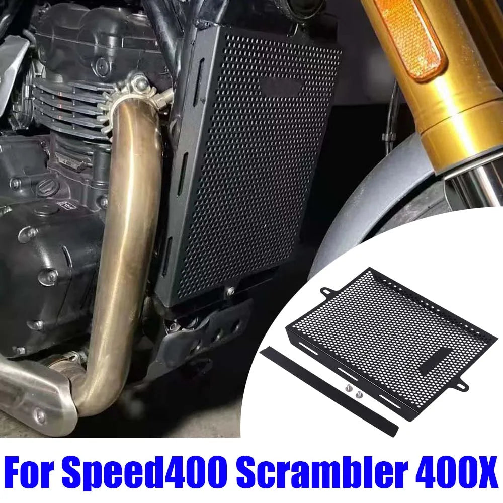For Triumph Scrambler 400X 400 X 2023 2024 2025 Speed 400 Speed400 Accessories Radiator Grille Guard Grill Cover Protector