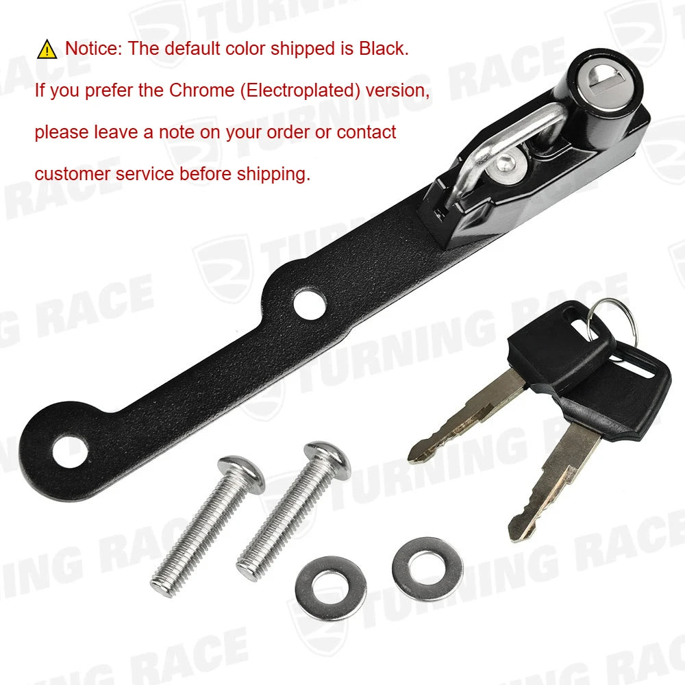 For Kawasaki Z900 2017–2026 Z900RS 2018–2026 Motorcycle Helmet Lock Left Footpeg Mount Bracket Security Hook Accessories Black
