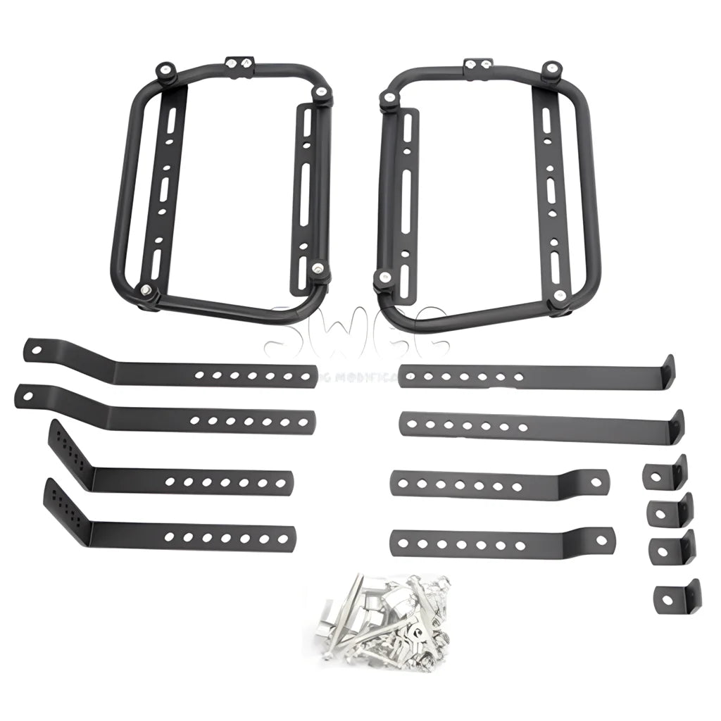 Quick Detachable Motorcycle Side Case Bracket - Universal Aluminum Alloy Luggage Rack Carrier For Yamaha Honda Suzuki Kawasaki