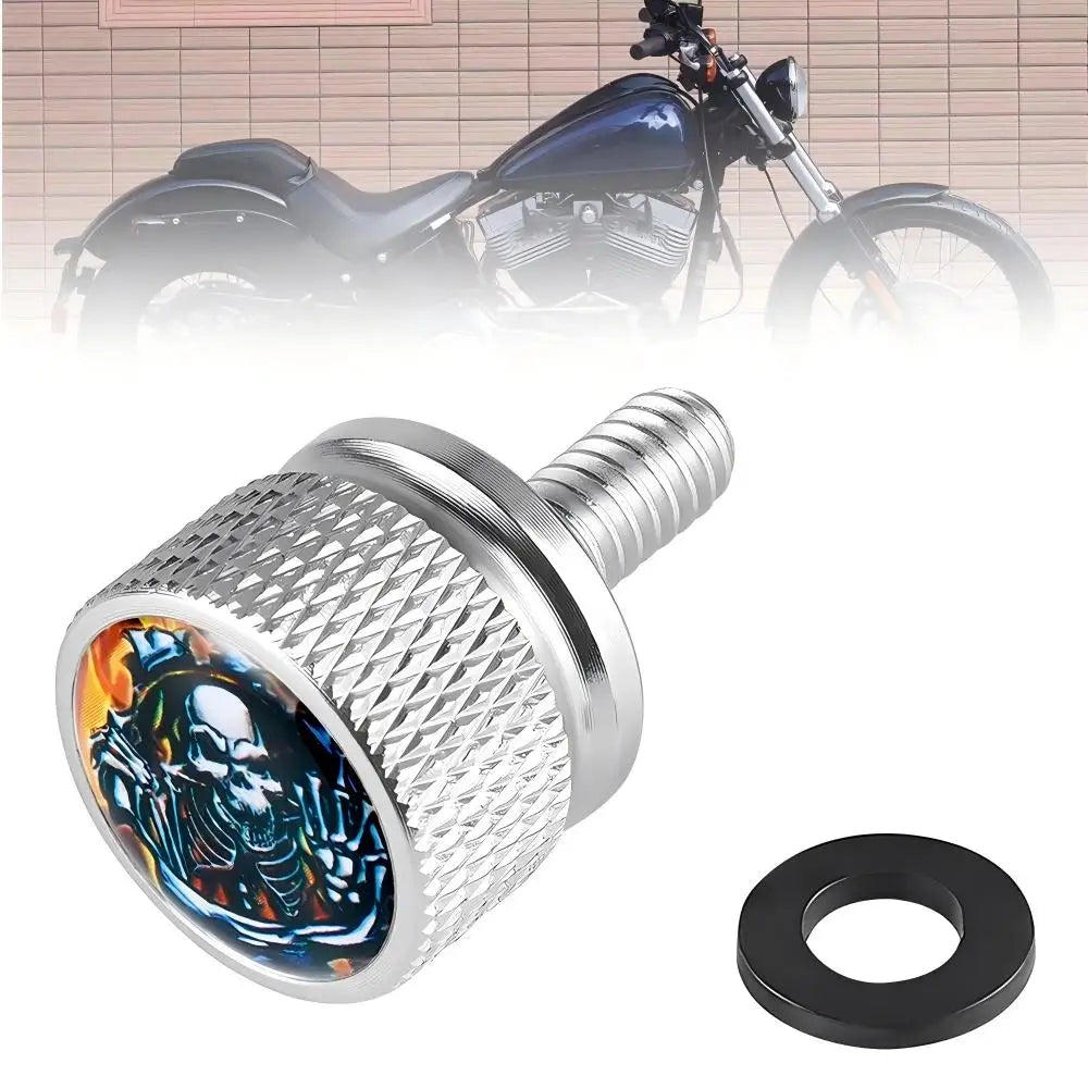 Black Motorcycle Rear Seat Bolt Fender Bolt Screw 1/4"-20 Thread For Harley Sportster Dyna Softail Street Glide 1996-2015