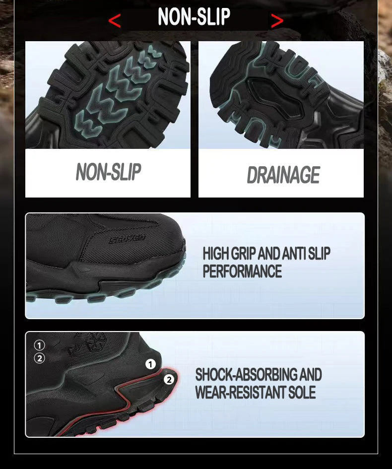 SCOYCO Men's Motorcycle Boots Waterproof Protective Ankle Boots for ATV Motorcross Dirt Bike Riding