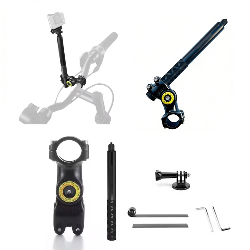 Motorcycle Bicycle Bracket Outdoor Cycling Sports Camera Fixed Bracket Motorcycle Riding Photography Camera Holder Accessories