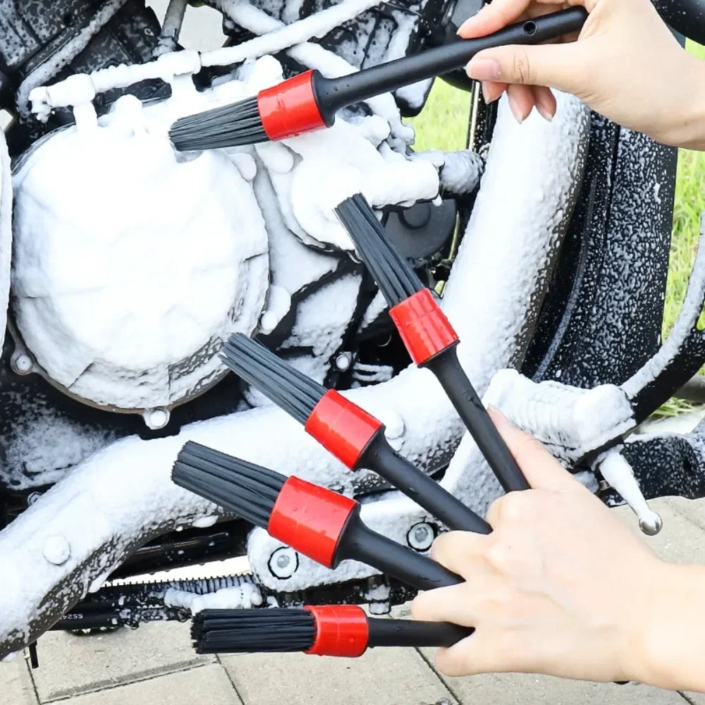 Motorcycle wheel hub gap details Cleaning brush Tire brush cleaning rim gap special brush car wash brush tool