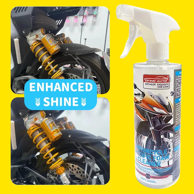 Multifunctional Motorcycle Special Foam Cleaner Oil Stain Removal Cleaning Leather Seat Foam Cleaner Foam Maintenance