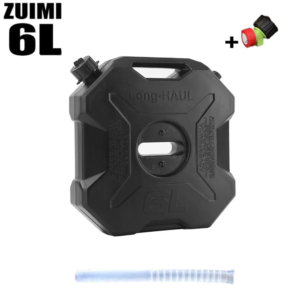 6L Camping Water Container Large Capacity Outdoor Water Bucket Portable Car Water Tank with Faucet for Camping Motorcycle Fans