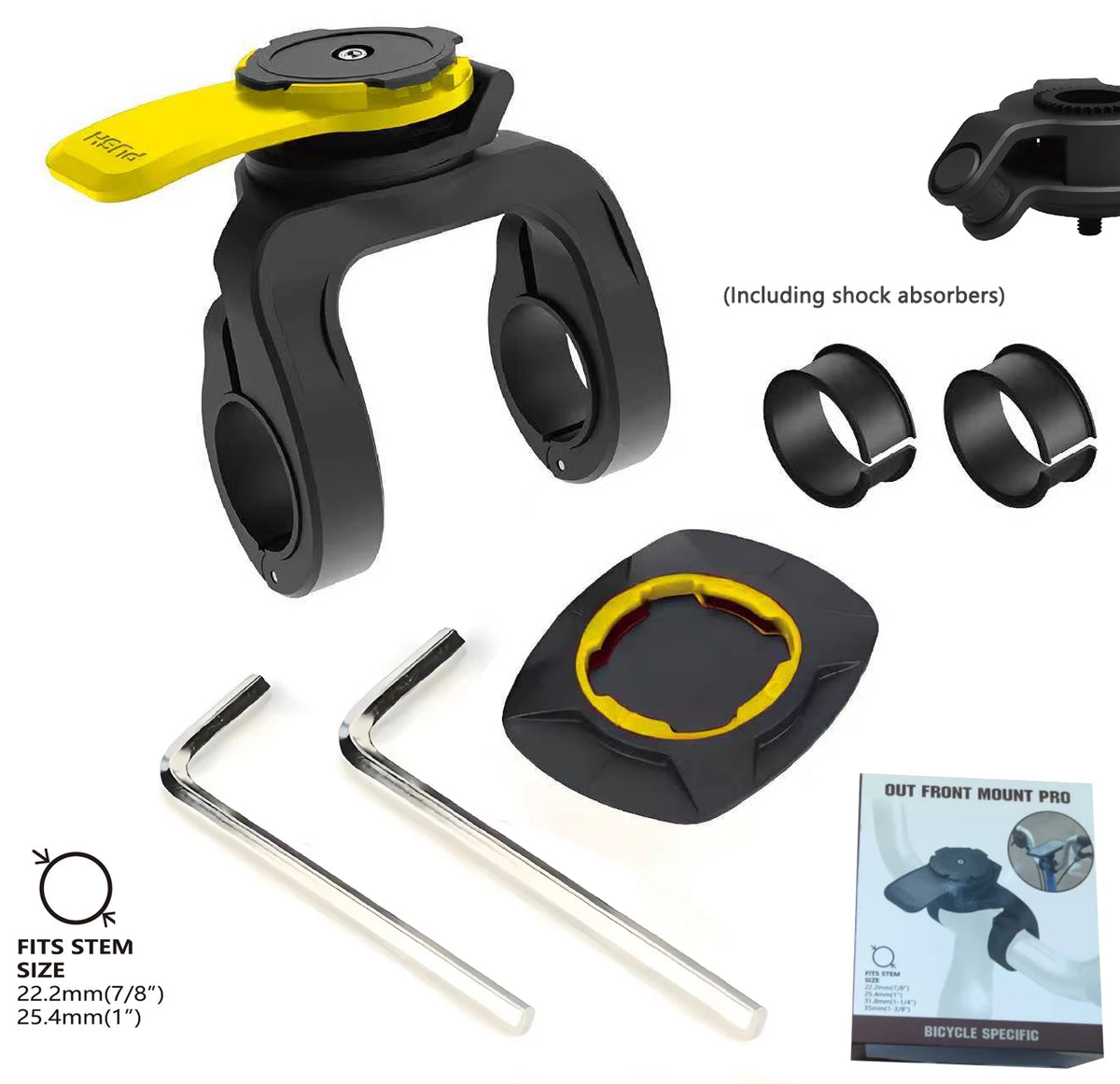 Motorcycle Phone Mount Anti-Vibration Dampener Heavy Duty Secure Grip Phone Holder for Adventure Bike Dirt Bike Harley Offroad