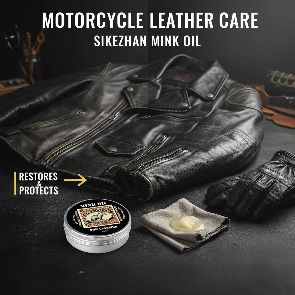 Professional Motorcycle Leather Care Cream,Conditioner&Cleaner  Jackets,Pants,Gloves Nourishes,Protects&Restores,100%Natural Wax