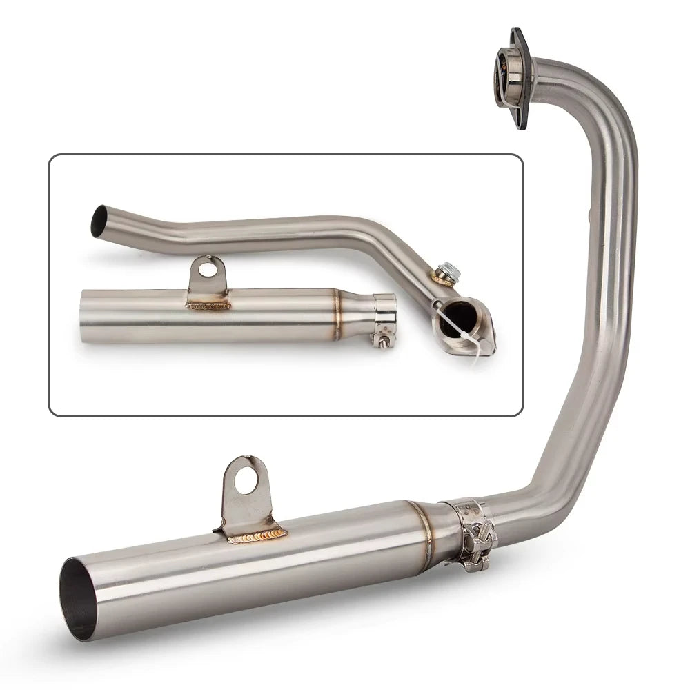 Motorcycle Exhaust Systems Escape 51mm Front Middle Link Pipe Connection For CFMoto NK250 250SR NK300 300SS
