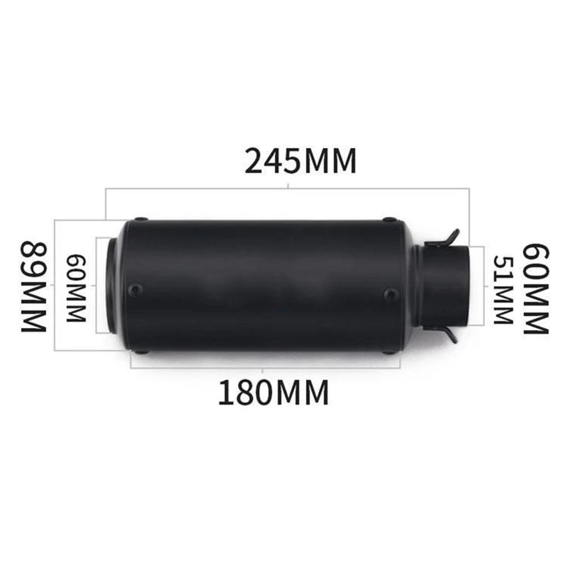 Universal 51/60mm motorcycle exhaust inox muffler carbon fiber exhaust with DB Killer for z900 R3 R25 MT07 MT09 R1 Z400 Z650