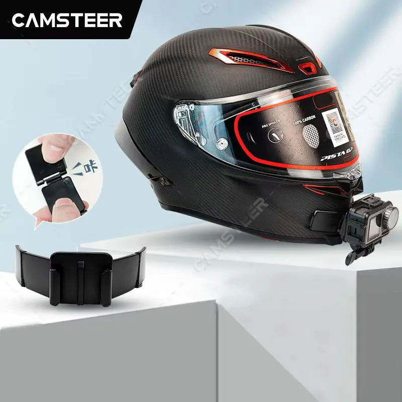 2026 Motorcycle Helmet Chin Mount for GoPro Hero 13 12 11 10 9 Insta360 X5 X4 Ace Pro 2 DJI 5Pro 4 AKASO Camera Accessories