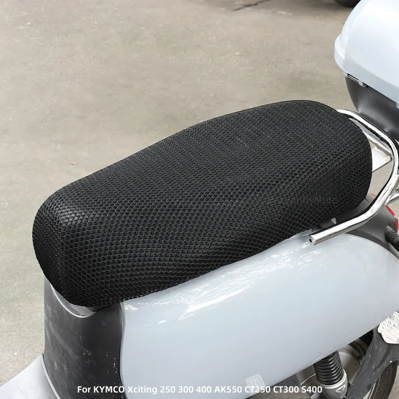 For KYMCO Xciting 250 300 400 AK550 CT250 CT300 S400 Summer 3D Mesh Motorcycle Seat Cover Sunscreen Breathable Scooter Electric
