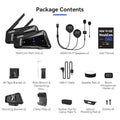 Lexin MeshCom MESH & Bluetooth Intercom for Motorcycle Helmet Headset, Mesh Intercom up to 24 People Within 2 km Range