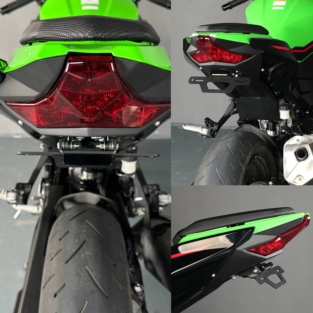 Tail Tidy License Plate Holder For KAWASAKI NINJA 250 400 Z250 Z300 Z400 2018-2014 Motorcycle Fender Eliminator Frame Bracket