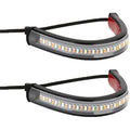 1Pc 12V LED Motorcycle Turn Signal Light & DRL Amber White Moto Flasher Ring Fork Strip Lamp Flashing blinker Universal