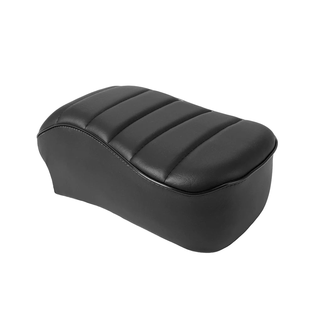 Motorcycle Black Rear Passenger Seat Pillion Cushion PU Leather For Harley Sportster Iron 883 XL883N 2016-2022