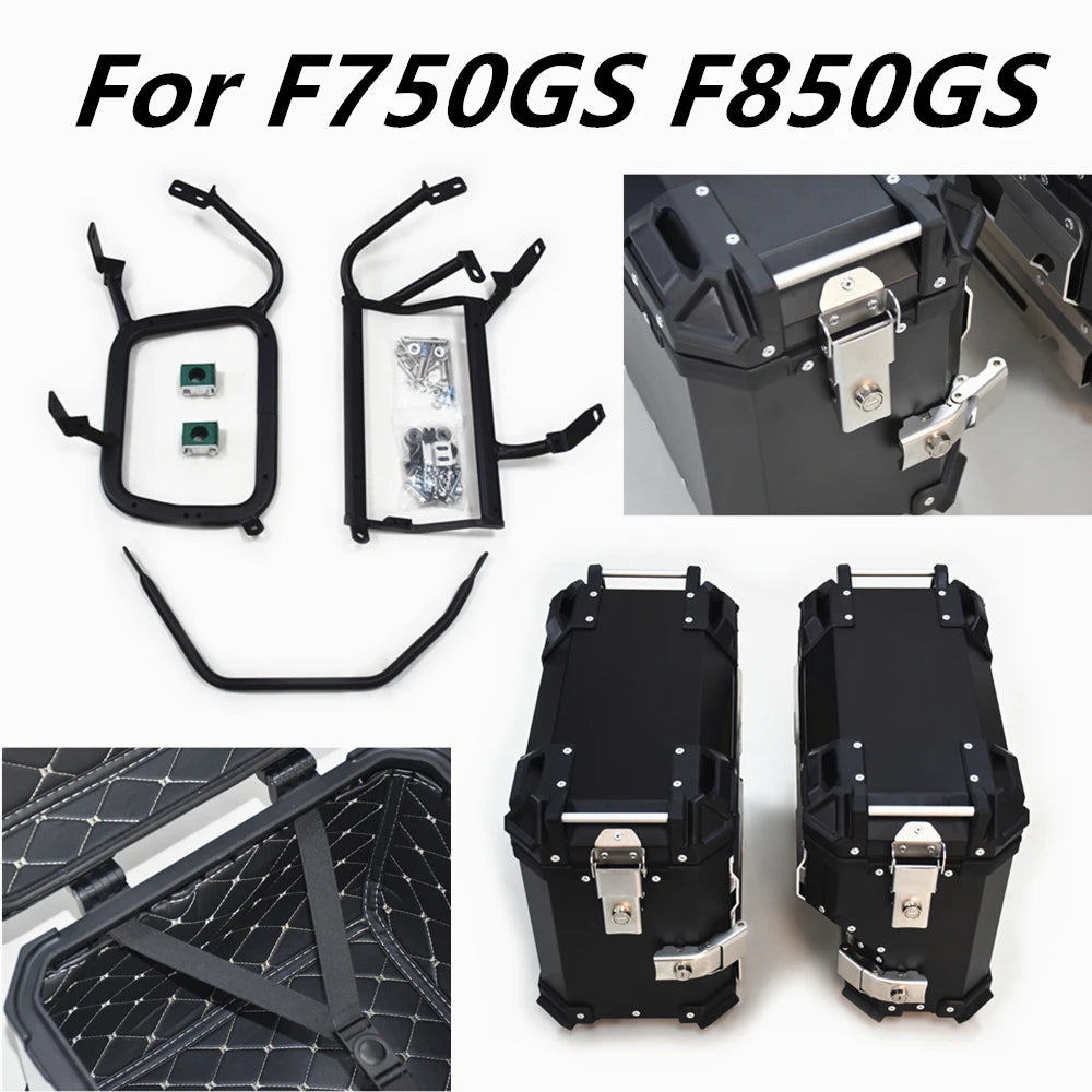 Motorcycle Storage Moto Trunk Rear Helmet Topcase Accessory For BMW F750GS F850GS Side Case Top waterproof Luggage Box Bag