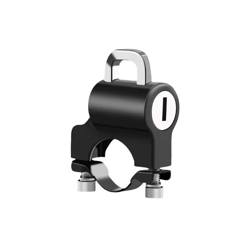 Universal Motorcycle Helmet Lock Bicycles Portable Security Anti-Theft Fixed Helmet Lock for 22-28mm Handlebar Moto Accessories