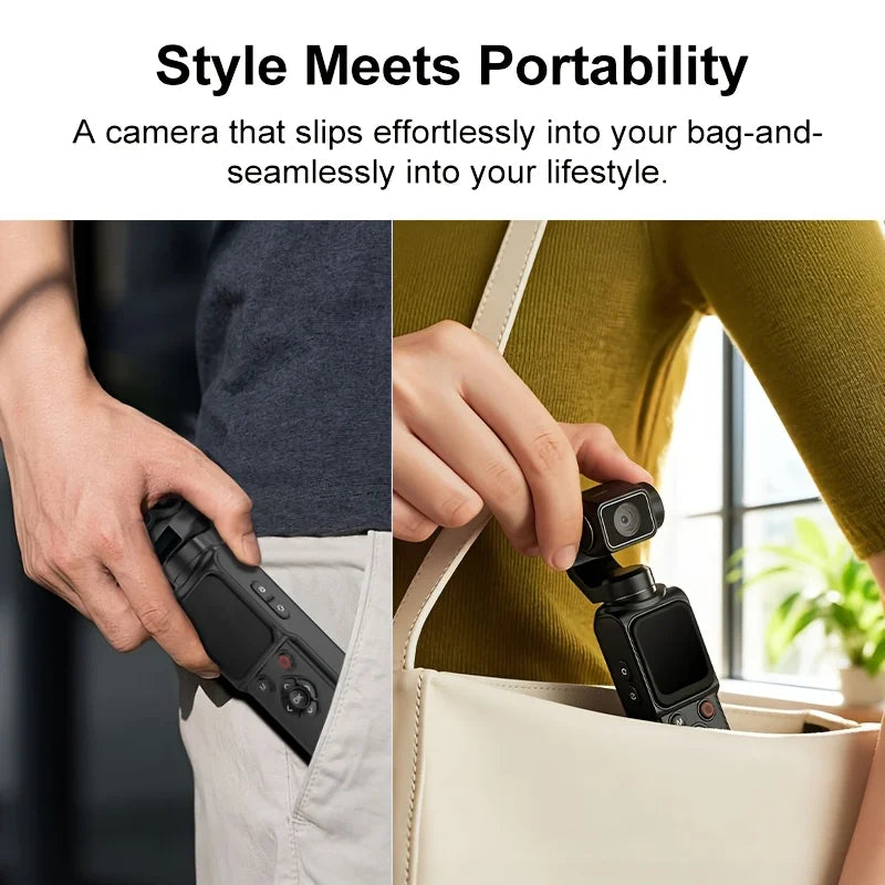 4K Wifi Action Camera 330° Auto-rotate Len Pocket Camera 1.72" Touchscreen Zoom Sport Cam Portable Vlog Video Recorder Cycling