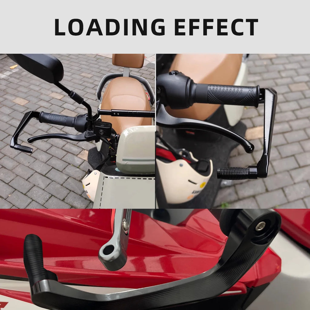 2pcs Motorcycle Brake Clutch Lever Hand Guard Protector Gear Modification Accessories Universal ATV Accessories Cabon Black