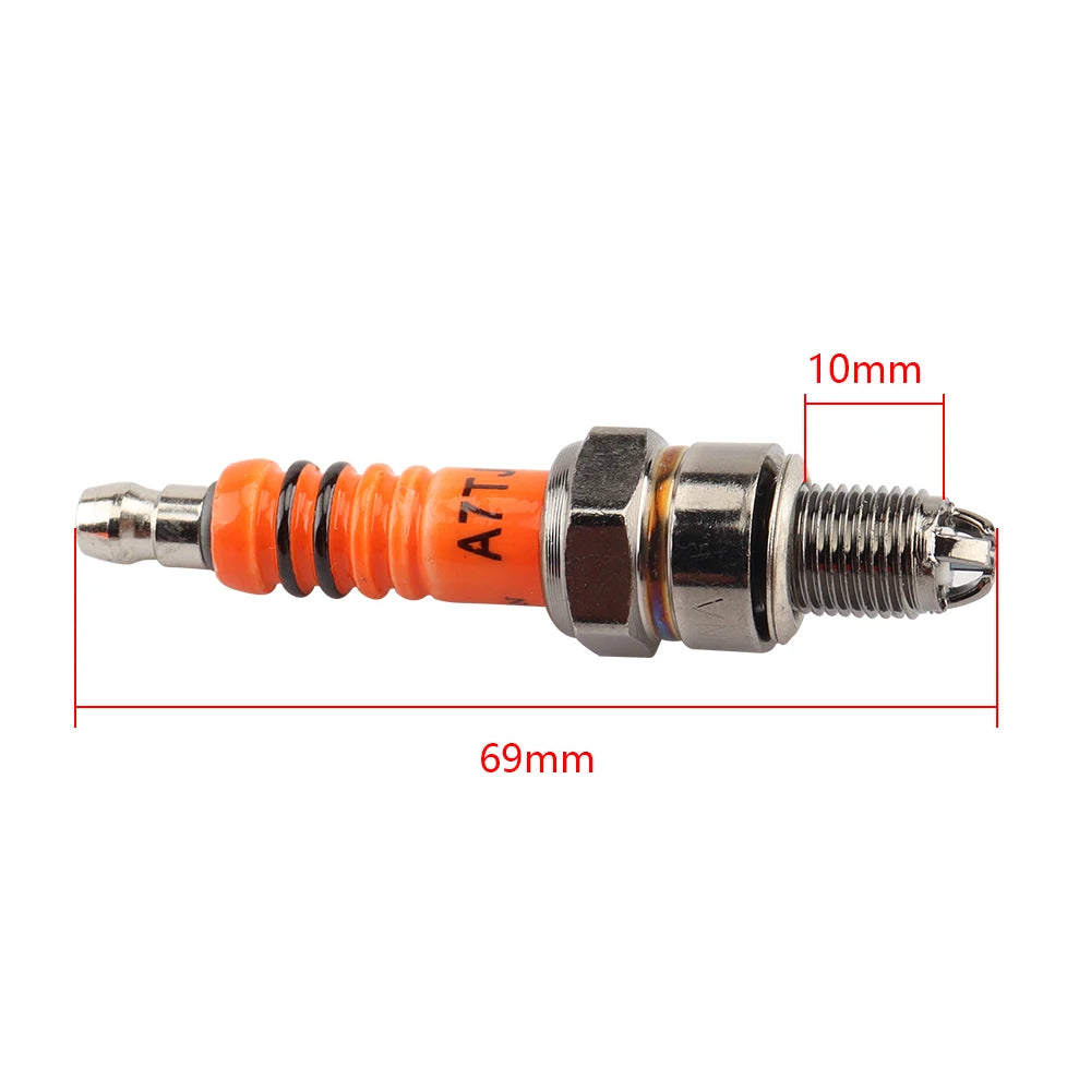 High Performance Racing Ignition Coil Electrode Spark Plug For GY6 50cc 150cc 125cc 150cc Chinese ATV Moped Scooter ATV Go Kart