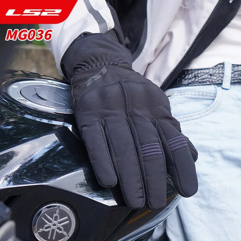 Original LS2 MG036 URBS‑II Motorcycle Gloves Autumn Winter Warm Waterproof Splash‑proof Wear‑Resistant Tear‑Resistant