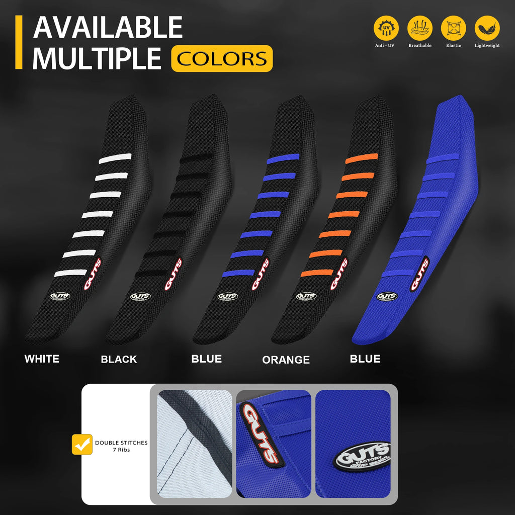 SPACE Motorcycle Rib Ribbed Gripper Seat Covers in Waterproof Set Protection Antislip Upset Apply to For SXF EXC KXF CRF YZF WR