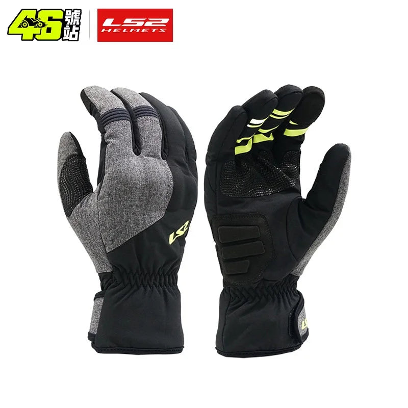 Original LS2 MG036 URBS‑II Motorcycle Gloves Autumn Winter Warm Waterproof Splash‑proof Wear‑Resistant Tear‑Resistant