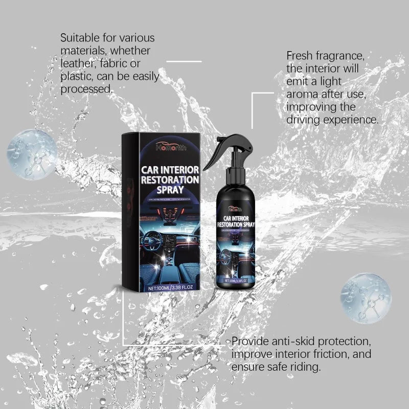 Car Interior Renovator, Deep Cleaning, Waterproof, Stain-Resistant, Renewing & Maintenance Interior Cleaner