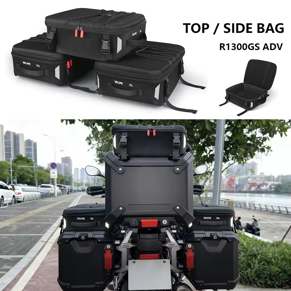 Motorcycle Top Bags Saddlebag For BMW R1300GS Adventure R 1300 GS ADV Side Top Box Hard Top Bag Case Luggage R1300GSA 2024-2026