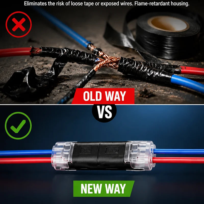 20/30/50/100 D2 Quick Wire Connector Solderless Push-in Terminal Block Electrical Cable Splice Connector for Home DIY Automotive